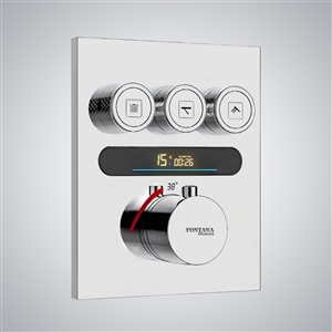 Fontana Courbevoic Chrome Digital Shower Mixer 3 Function Fontana Courbevoic Chrome Digital Shower Mixer 3 Function