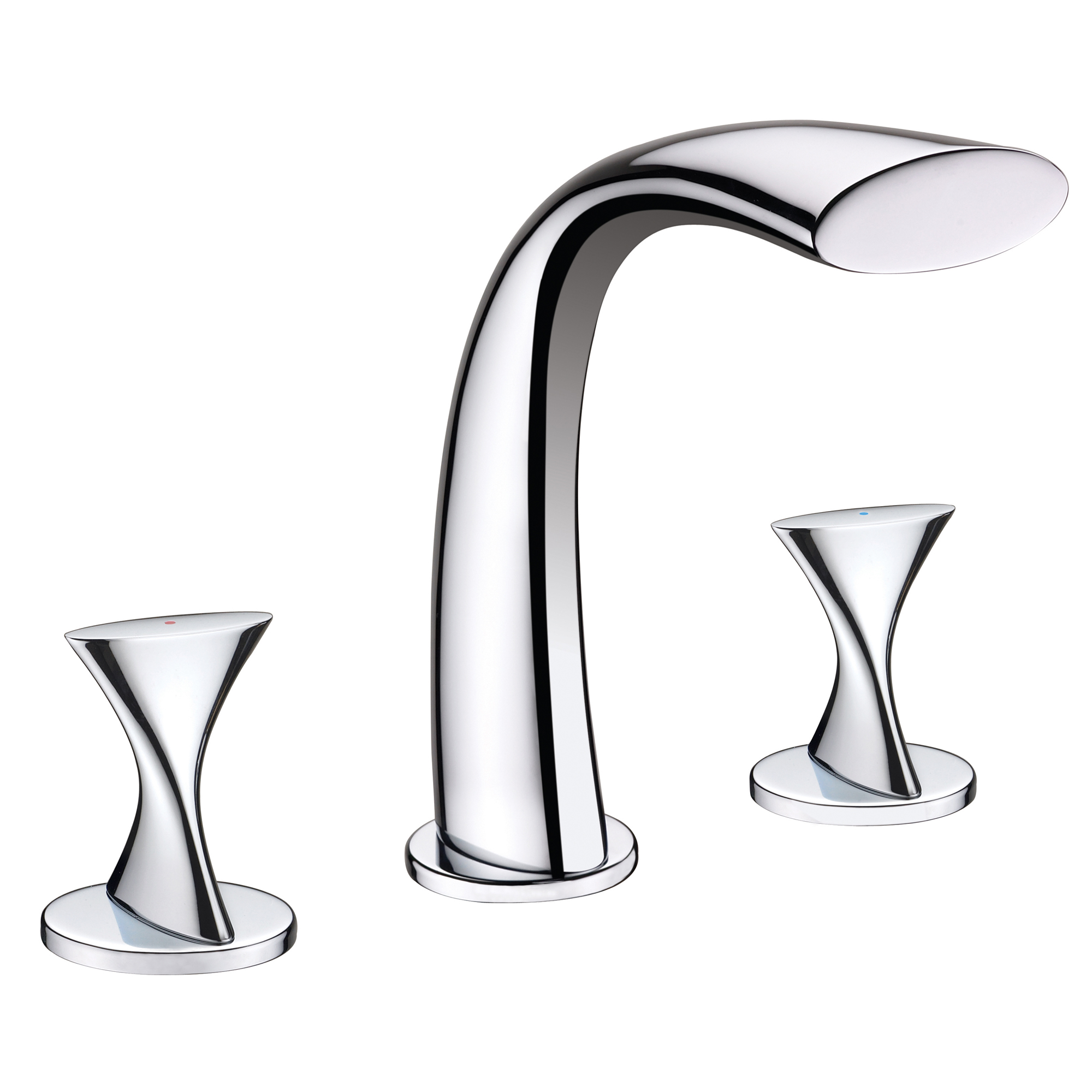 Océane Chrome Finish Double Handled Bathtub Faucet 