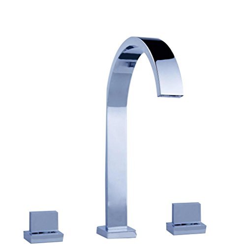 Oran Contemporary Chrome Finish Bathroom Sink Faucet